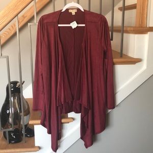Live And Let Live Faux Suede Shrug Medium NWT